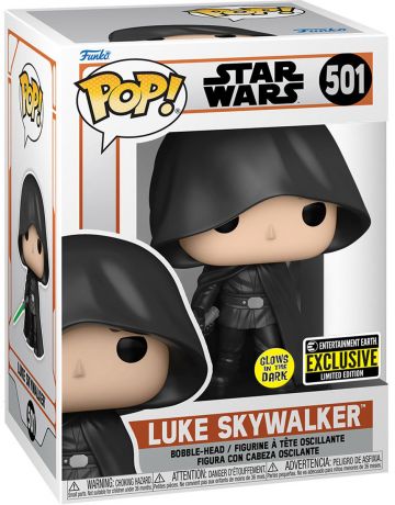 Figurine Funko Pop Star Wars : Le Mandalorien #501 Luke Skywalker - Glow in the Dark
