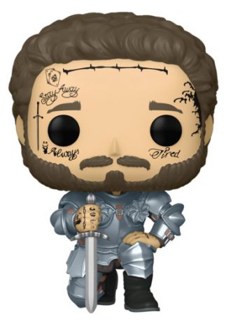 Figurine Funko Pop Post Malone #253 Post Malone armure de chevalier