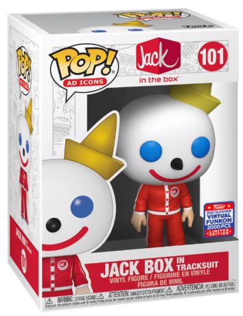 Figurine Funko Pop Icônes de Pub #101 Jack Box en survêtement