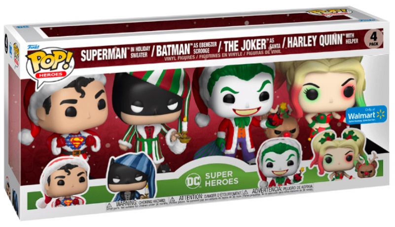 Figurine Funko Pop DC Super-Héros Pack DC Super-Héros Noël