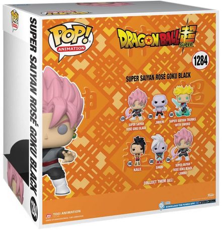 Figurine Pop Dragon Ball Super #1284 pas cher : Super Saiyan Rosé Black  Goku - 25 cm