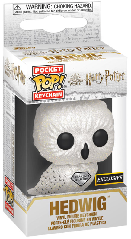 Figurine Pop Harry Potter pas cher : Hedwige Diamant - Porte-clés