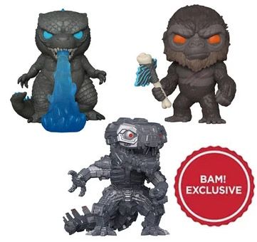 Figurine Funko Pop Godzilla vs Kong Godzilla / Mechagodzilla / Kong - Pack