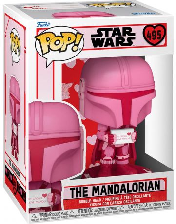 Figurine Funko Pop Star Wars : Saint-Valentin #495 Le Mandalorien - Saint Valentin 