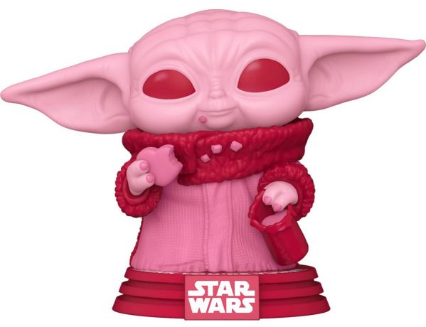 Figurine Funko Pop Star Wars : Saint-Valentin #493 Grogu avec cookies - Saint-Valentin