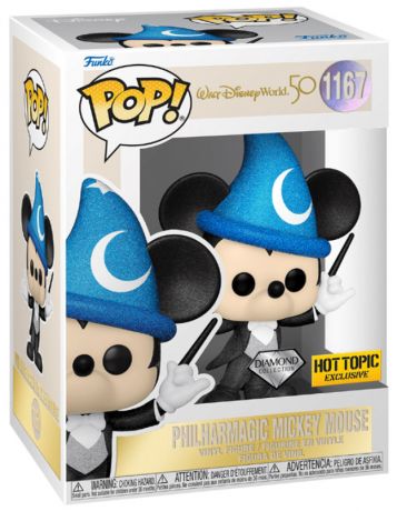 Figurine Funko Pop Walt Disney World 50ème Anniversaire  #1167 Philharmagic Mickey Mouse - Diamant