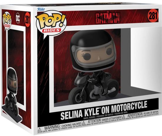 Figurine Funko Pop The Batman (2022) #281 Selina Kyle sur la moto