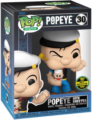 Figurine Funko Pop Popeye #30 Popeye avec Swee'Pea - Digital Pop