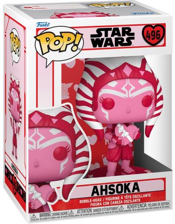 Figurine Funko Pop Star Wars : Saint-Valentin #496 Ahsoka - Saint-Valentin