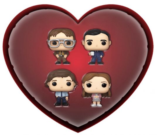 Figurine Funko Pop The Office Dwight Schrute / Michael Scott / Jim Halpert / Pam Beesly