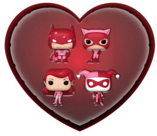 Figurine Funko Pop Batman : Série d'animation [DC] Batman / Catwoman / Poison Ivy / Harley Quinn