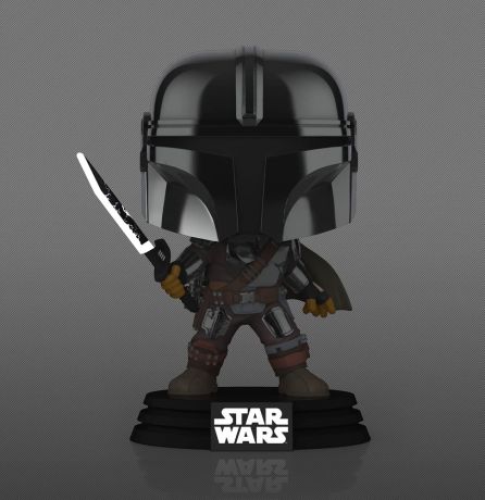 Figurine Funko Pop Star Wars : Le Mandalorien #491 Le Mandalorien avec Darksaber