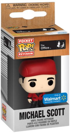 Figurine Funko Pop The Office Michael Scott en Père Noël Chic - Porte-clés