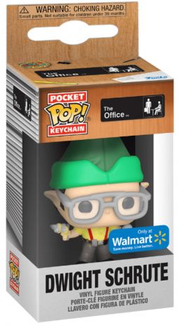 Figurine Funko Pop The Office Dwight Schrute en Elfe - Porte-clés