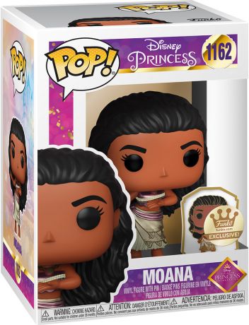 Figurine Pop Disney Ultimate Princess #1162 pas cher : Vaiana Métallique  sticker doré