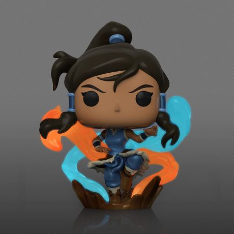 Figurine Funko Pop La Légende de Korra #761 Korra Métallique et Glow in the Dark