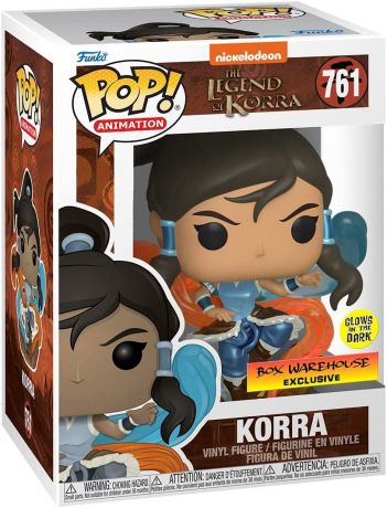 Figurine Funko Pop La Légende de Korra #761 Korra Métallique et Glow in the Dark