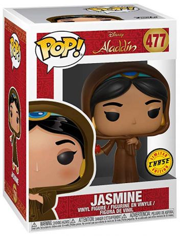 Figurine Funko Pop Aladdin [Disney] #477 Jasmine - Déguisée - Avec Pomme [Chase]