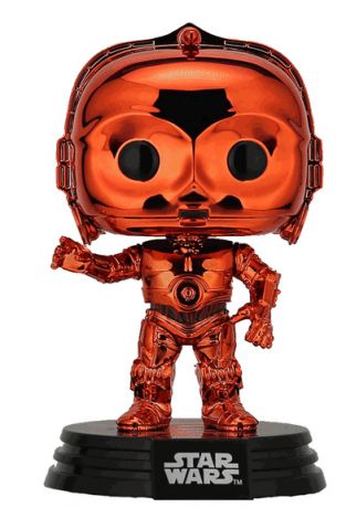 Figurine Funko Pop Star Wars 1 : La Menace fantôme C-3PO Chrome orange