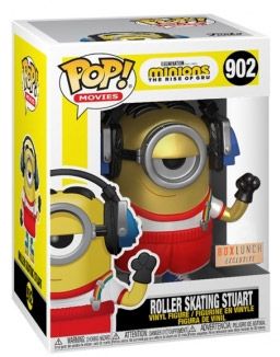 Figurine Funko Pop Les Minions 2 : Il était une fois Gru #902 Stuart en Roller - Métallique 