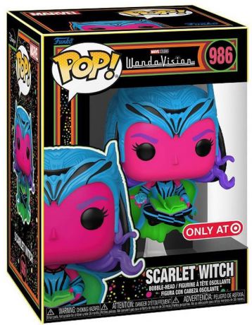 Figurine Funko Pop WandaVision [Marvel] #986 Sorcière Rouge - Black Light