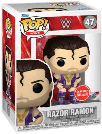 Figurine Funko Pop WWE #47 Razor Ramon - Métallique