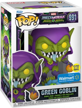 Figurine Funko Pop Marvel : Avengers Mech Strike #991 Monster Hunters - Bouffon Vert Glow in the Dark