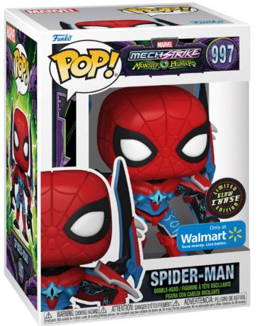 Figurine Funko Pop Marvel : Avengers Mech Strike #997 Monster Hunters - Spider-Man [Chase]