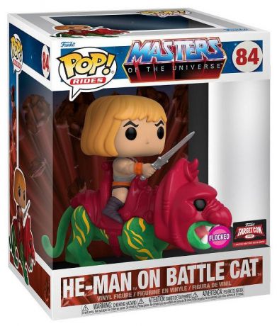 Figurine Funko Pop Les Maîtres de l'univers #84 Musclor sur Cringer - Flocked