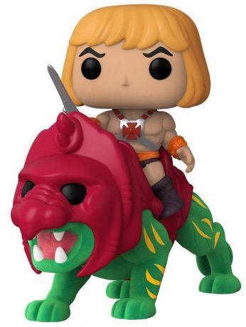 Figurine Funko Pop Les Maîtres de l'univers #84 Musclor sur Cringer - Flocked