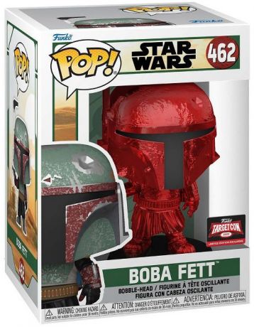 Figurine Funko Pop Star Wars : Le Livre de Boba Fett #462 Boba Fett - Chrome Rouge
