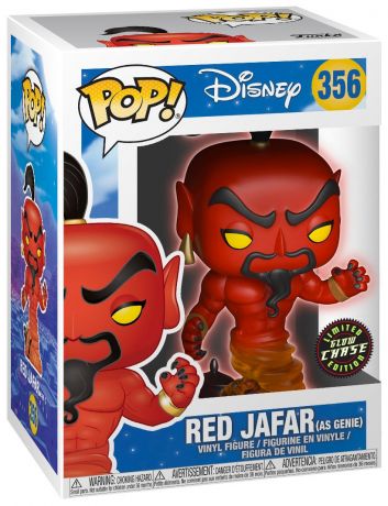 Figurine Funko Pop Aladdin [Disney] #356 Jafar Rouge - En Génie - Brille dans le Noir [Chase]