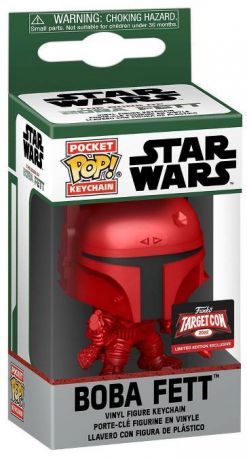 Figurine Funko Pop Star Wars : Le Livre de Boba Fett Boba Fett - Métallique - Porte-clés