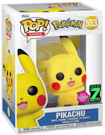 Figurine Funko Pop Pokémon #553 Pikachu - Flocked