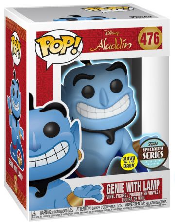 Figurine Funko Pop Aladdin [Disney] #476 Génie avec lampe - Brille dans le noir