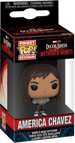 Figurine Funko Pop Doctor Strange in the Multiverse of Madness America Chavez - Porte-clés