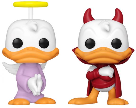 Figurine Funko Pop La Bande à Picsou [Disney] Ange et Diable de l'épaule de Donald - Pack