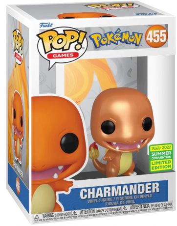 Figurine Funko Pop Pokémon #455 Salamèche - Métallique