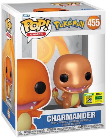 Figurine Funko Pop Pokémon #455 Salamèche - Métallique