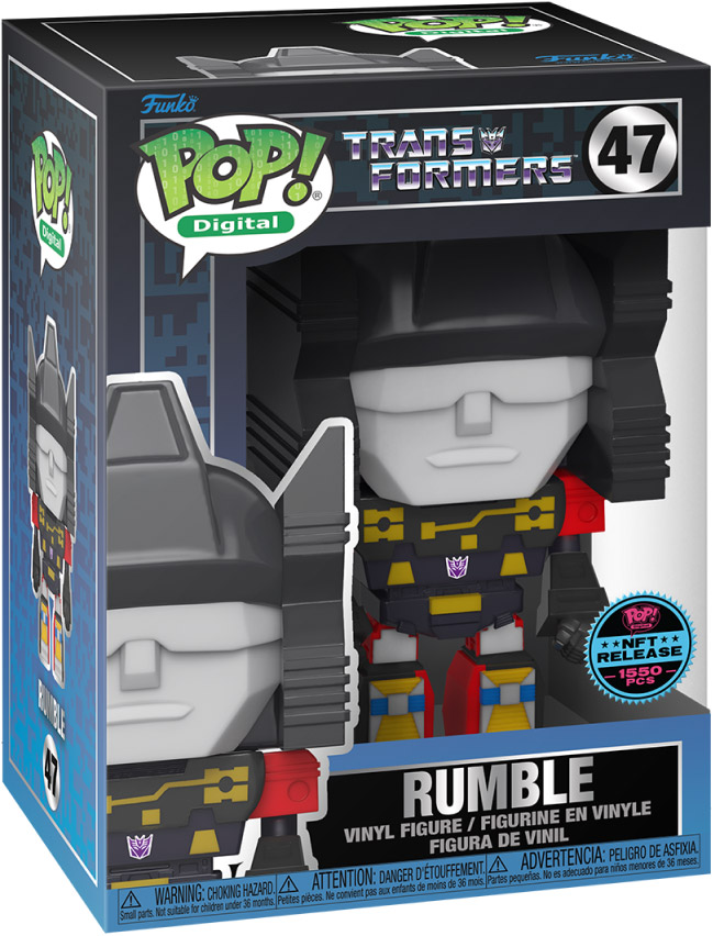 Figurine Pop Transformers 47 pas cher Rumble Digital Pop