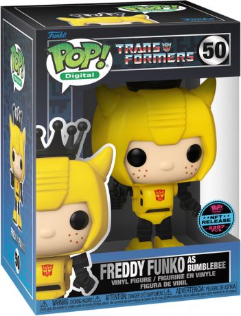 Figurine Funko Pop Transformers #50 Freddy Funko en Bumblebee - Digital Pop