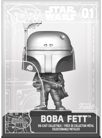 Figurine Funko Pop Star Wars 5 : L'Empire Contre-Attaque #01 Boba Fett [Chase] - Die-Cast