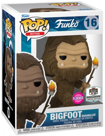 Figurine Funko Pop Mythes et Légendes #16 Bigfoot avec Marshmallow - Flocked