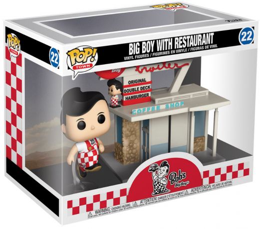 Figurine Funko Pop Icônes de Pub #22 Big Boy avec Restaurant