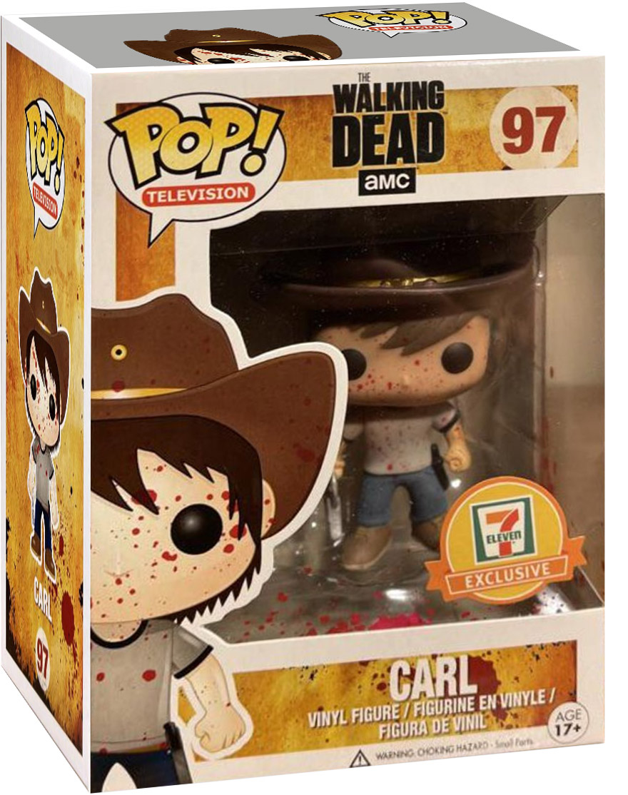 Figurine Pop The Walking Dead #97 pas cher : Carl - Bloody