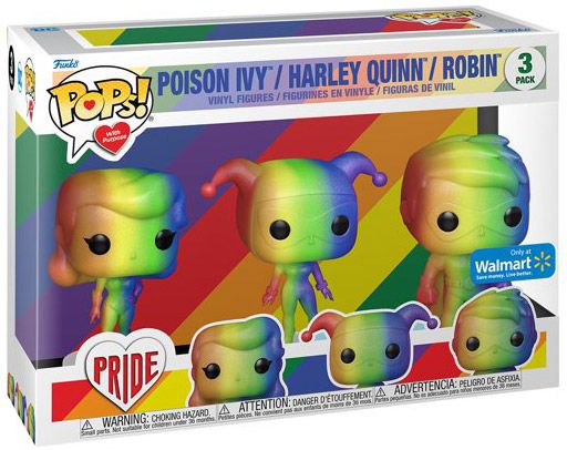 Figurine Funko Pop It Gets Better Project Poison Ivy - Harley Quinn - Robin - Pack