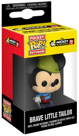 Figurine Funko Pop Mickey Mouse - 90 Ans [Disney] Le Brave Petit Tailleur - Porte-clés