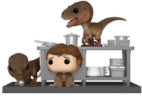Figurine Funko Pop Jurassic Park #1199 Tim Murphy avec Velociraptors