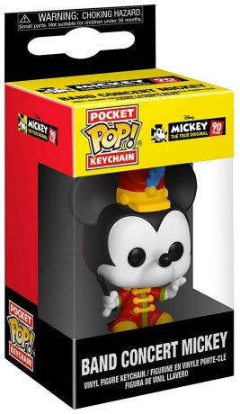 Figurine Funko Pop Mickey Mouse - 90 Ans [Disney] Mickey - La Fanfare - Porte-clés