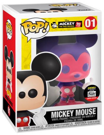 Figurine Funko Pop Mickey Mouse - 90 Ans [Disney] #01 Mickey Mouse - Rose et Violet